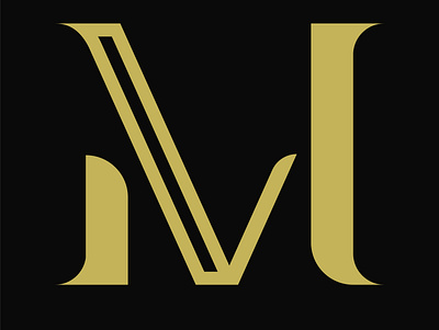 MV logo branding design icon illustrator logo logo design typography vector