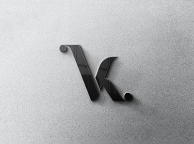VK Logo branding design graphic design illustrator logo logo design typography vector