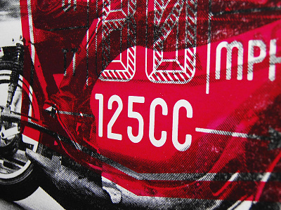 Moto GP detail halftone joey dunlop moto gp motorcycle print screen print serigraph silk screen