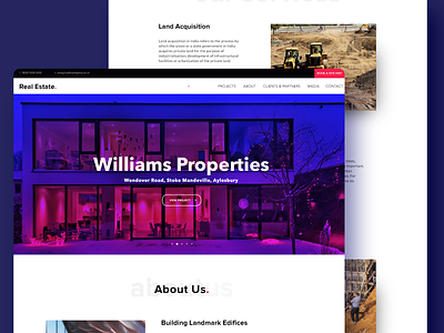 Real Estate Website Concept clean ui concept design experience minimalist property web