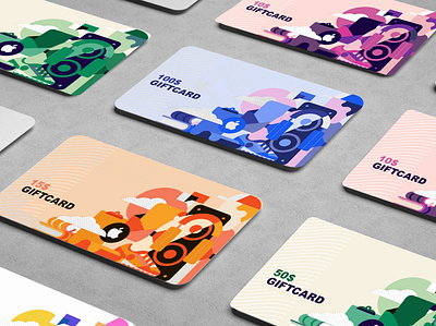 Gift Card app branding design flat icon illustration ui uiux ux vector