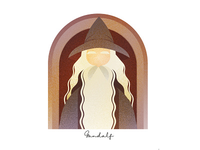 GANDALF galom hobbit illustration lord of the rings