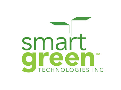 SmartGreen Technologies Inc. building environment green leaf logo roof skyscraper sprout technology