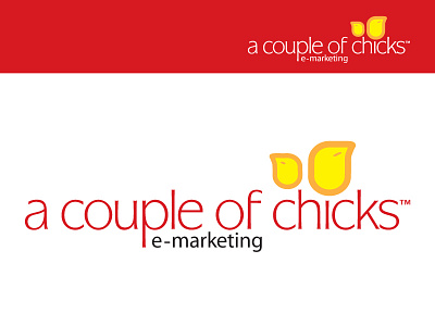 A Couple of Chicks animal branding chicken emarketing feminine identity logo modern
