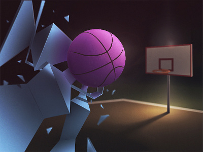 Drafted to play abstract ai basketball court illustration illustrator track vector vector art