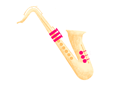 Create Festival festival flat illustration music poster sax saxophone sprinkle