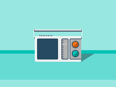 Flat Radio Illustration design flat illustration vector