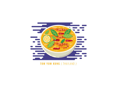 Foods Around In The World design flat illustration vector