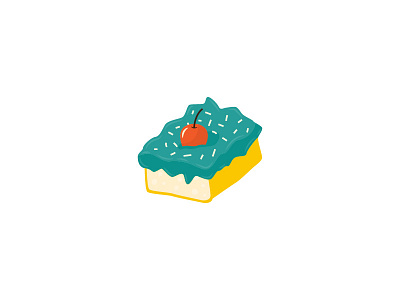 Simple Cake Illustration design flat illustration vector