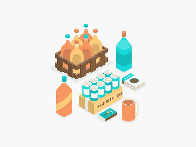 Isometric Beer Collections 01