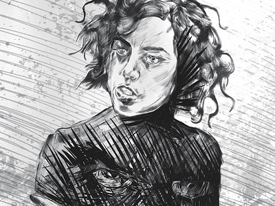 Aubrey Plaza in Legion applepencil aubrey plaza digital illustration digital illustrations digitalart fx illustration inktober inktober 2018 inky ipadproart legion legion fx marvel comics noah hawley portrait illustration shadow king the shadow king