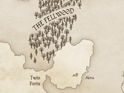 An Unfolding Tale Map fantasy map