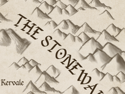 An Unfolding Tale Map - The Stonewall fantasy map mountains