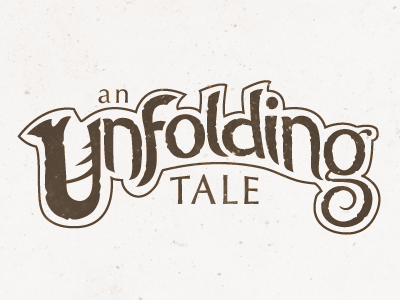 An Unfolding Tale - Logo Concept fantasy logo logotype story unfolding tale