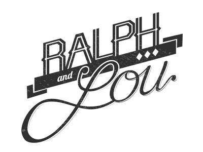Ralph And Lou Logo logo retro type