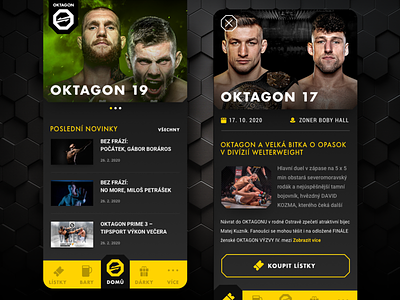 OKTAGON MMA App android app android app design android design app ios mobile mobile app design mobileapp ui ux