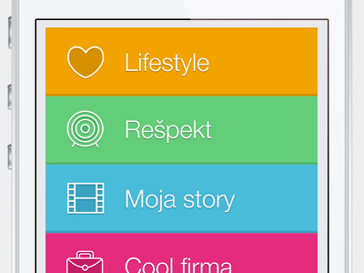 iPhone App apps design icon ios iphone menu