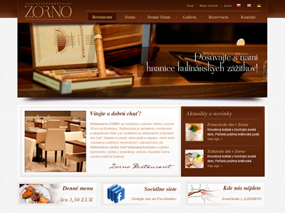 Restaurant Zorno webdesign