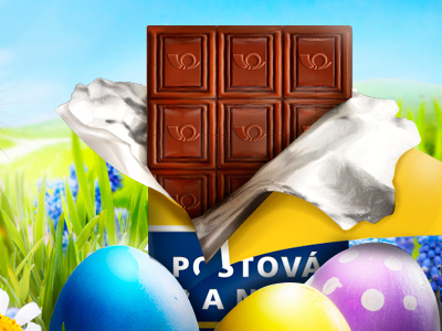 Easter chocolate chocolate easter eggs logo microsite photo