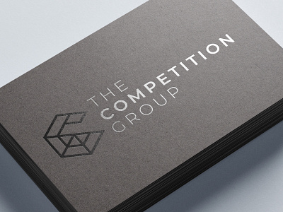 The Competition Group black business cards branding geometric geometric logo geometric monogram graphic design logo logo design minimal branding monogram sans serif