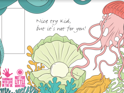 The Grown Up Chocolate Company - Under the Sea Illustration brand identity coral reef coral reef illustration graphic design illustration illustration design jelly fish packaging design packaging illustration under the sea