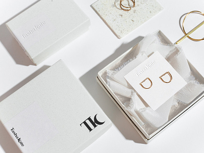 Tasha Kate - Minimal Packaging Design brand identity branding design feminine branding feminine logo graphic design jewellery jewellery logo logo logo design minimal branding packaging packaging design