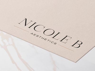 Nicole B - Elegant Logotype brand identity branding design elegant feminine feminine typography graphic design logo branding logo design logotype minimal minimal branding serif type type logo vector