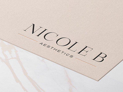 Nicole B - Elegant Logotype brand identity branding design elegant feminine feminine typography graphic design logo branding logo design logotype minimal minimal branding serif type type logo vector