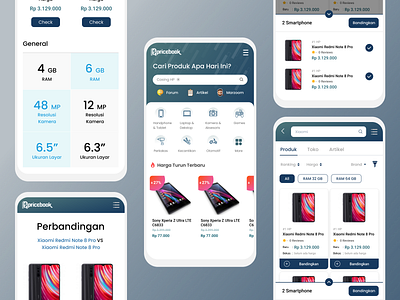 Redesign Pricebook mobile view