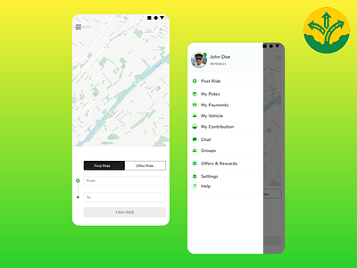 Quick Ride App - Redesign adobexd app car design madewithxd minimal product design rideshare ridesharing transport travel ui ux