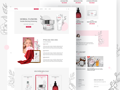 Cosmetic Ecommerce Website ecommerce website design