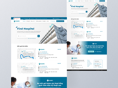 Find Hospital Page ui ui design web website