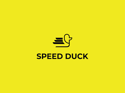 Speed Duck - Logo Design app brandidentity branding corporate creative design duck flat icon illustration logo love minimalist modern simple speed ui vector