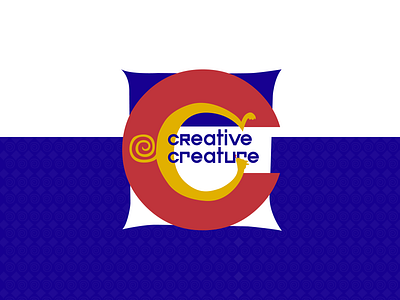 Creative creature blue cat design logo middle ages paw