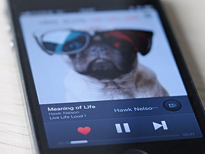 Music Player UI app iphone music radio ui