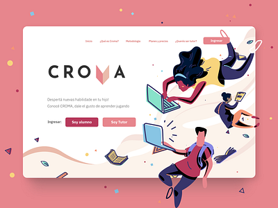 Educational Website - Croma design desktop education education website ilustration ux uxui web