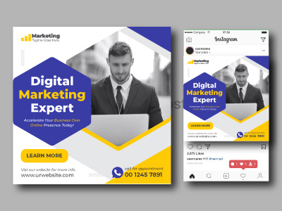 social media post design for corporate business agency bannar business corporate design instagram post promotion template web