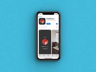 GoodMeasure Mobile App app augmentedreality design dimensions goodmeasure ios itunes measure mobile mobile app ui