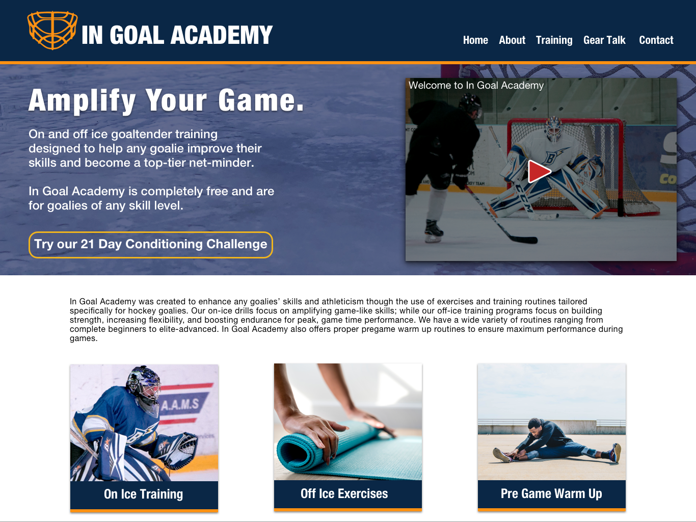 In Goal Academy by Brian Lynch on Dribbble