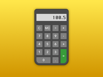 Daily UI Challenge #4 - Calculator daily ui challange design ui