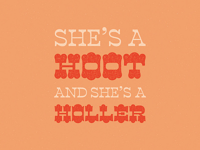 Hoot + Holler typography