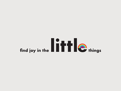 Find joy in the little things brand identity coronavirus covid 19 dribbbleweeklywarmup logo logo design typography