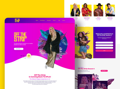 Off The Strip Web Design branding graphic design jb design studio singing ui web design web development website west hollywood wordpress