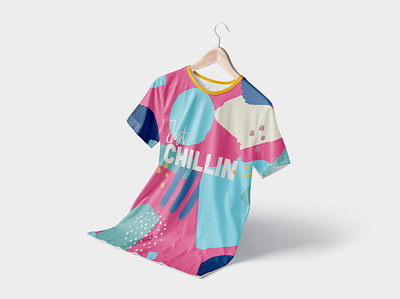 Just Chillin T-Shirt Design graphic design pattern design t shirt design