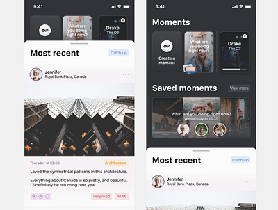 Social Network app app design social network ux