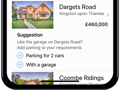Property Search Refinement iPhone App app design filters ios iphone property ui ux
