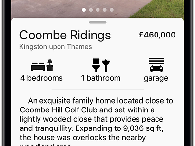 Property Detail iPhone App app design ios iphone property ui ux