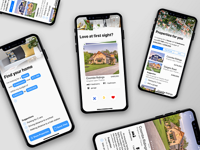 App Sauce Property app design app design filters ios iphone property search tinder ui ux