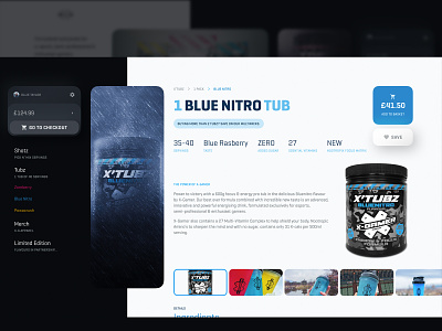 X-Gamer Concept: Product Page design e comerce energy drink esports gamer gaming product store ui web website x gamer