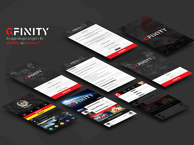 Gfinity final app concepts app esports gaming gfinity ui